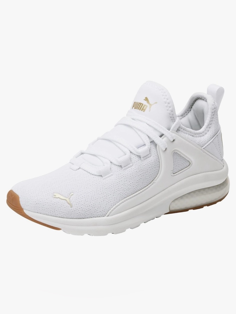 PUMA Women's Electron 2.0 Lush Sneakers in white and gold